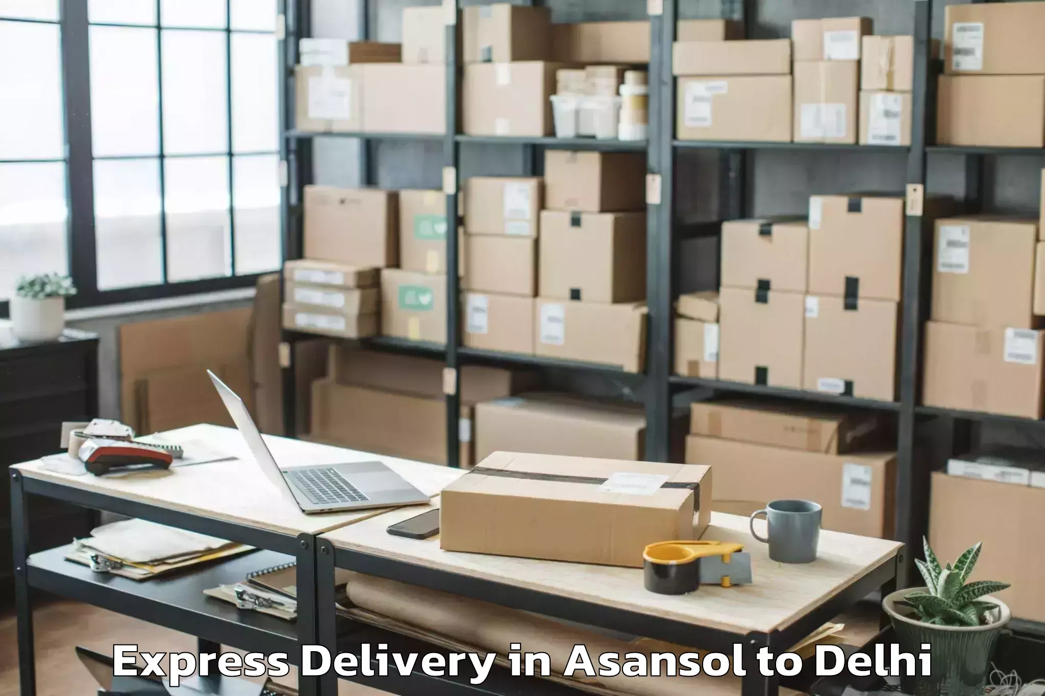 Quality Asansol to D Mall Pitampura Express Delivery